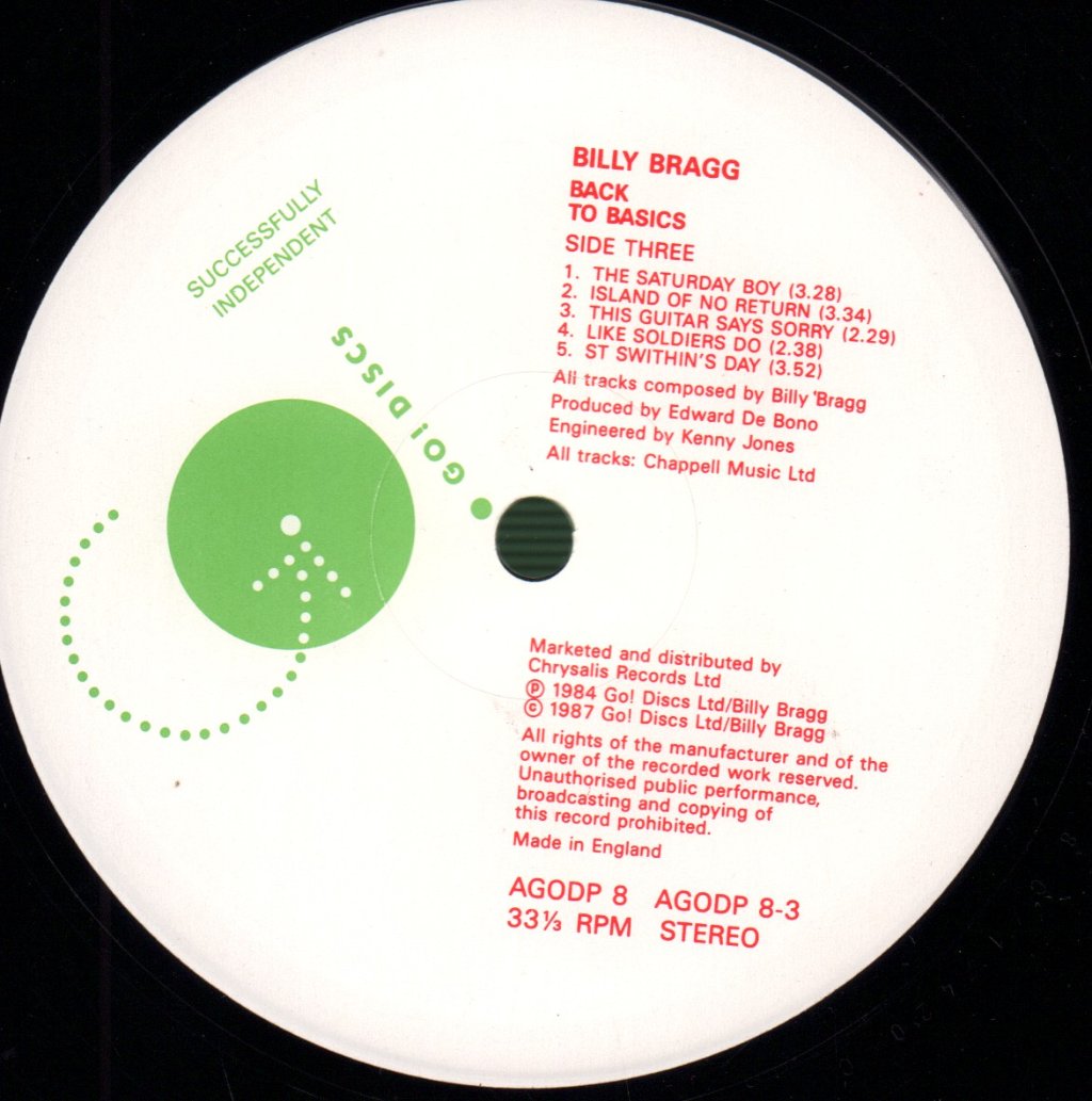 Billy Bragg - Back To Basics - Double Lp