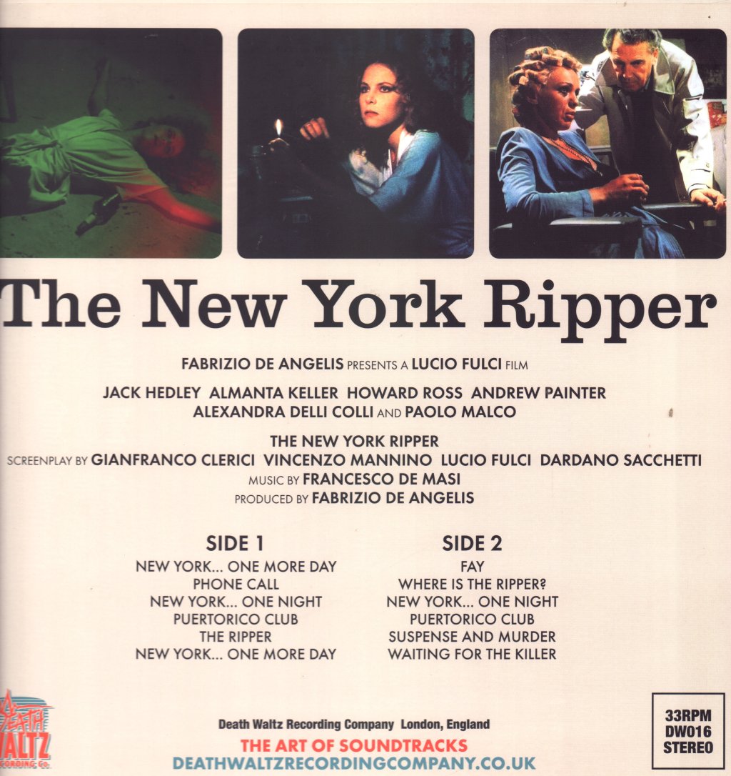 Francesco De Masi - New York Ripper - Lp