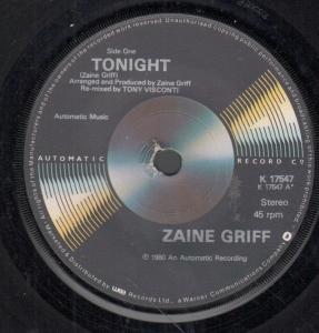 Zaine Griff - Tonight - 7 Inch