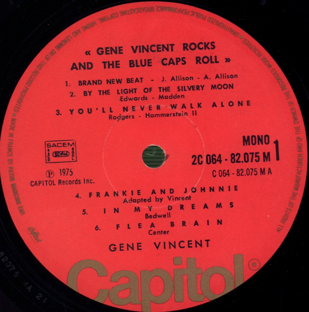 Gene Vincent - Gene Vincent Rocks! And The Blue Caps Roll - Lp