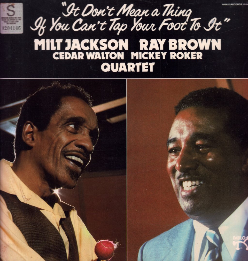 Milt Jackson And Ray Brown - It Don't Mean A Thing If You Can't Tap Your Foot To It - Lp