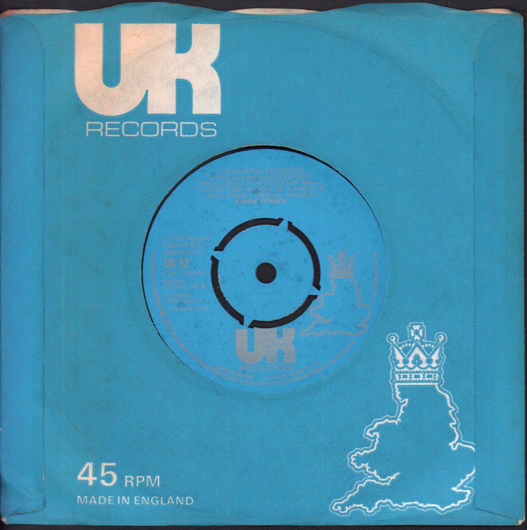 Simon Turner - California Revisited - 7 Inch