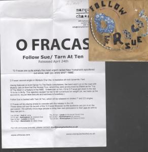 O Fracas - Follow Sue/Tarn At Ten - Cd