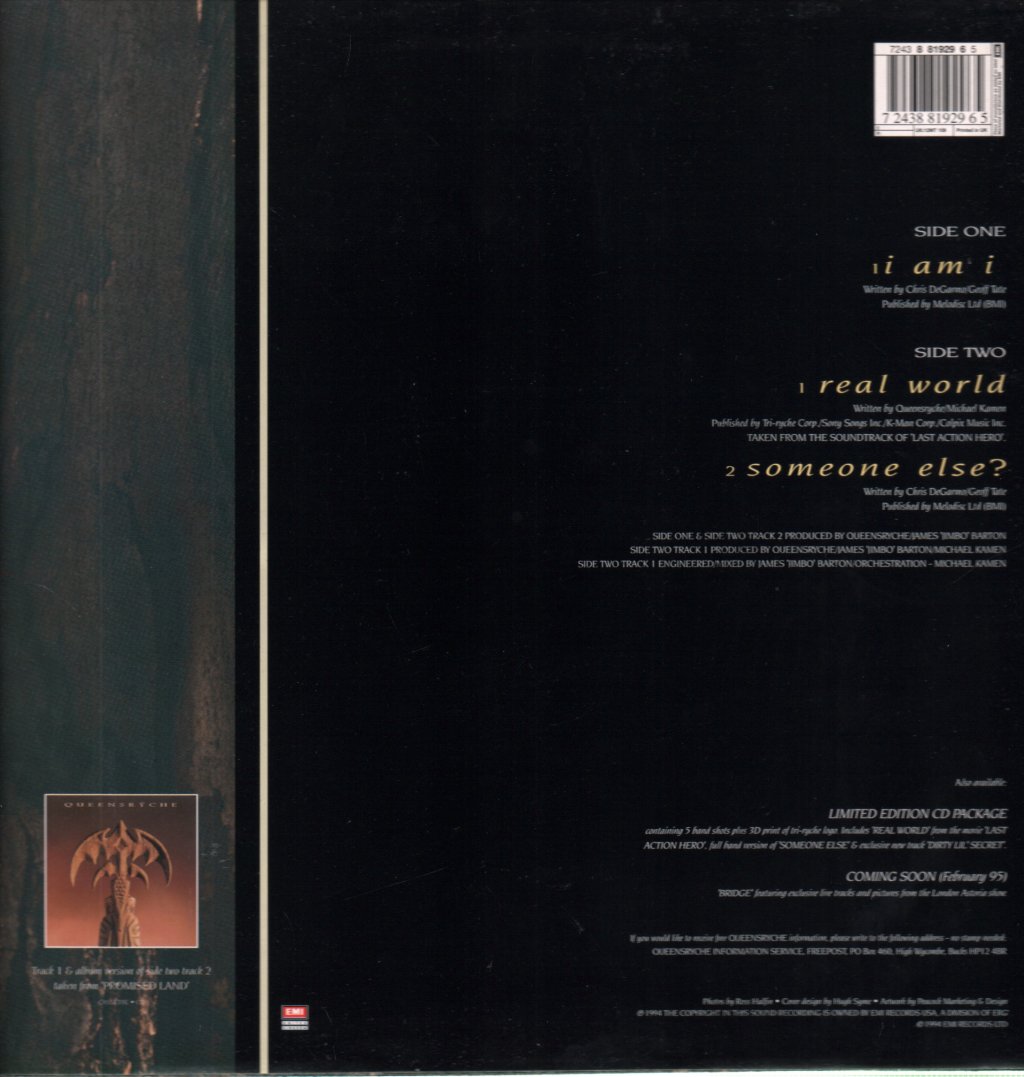 Queensryche - I Am I - 12 Inch