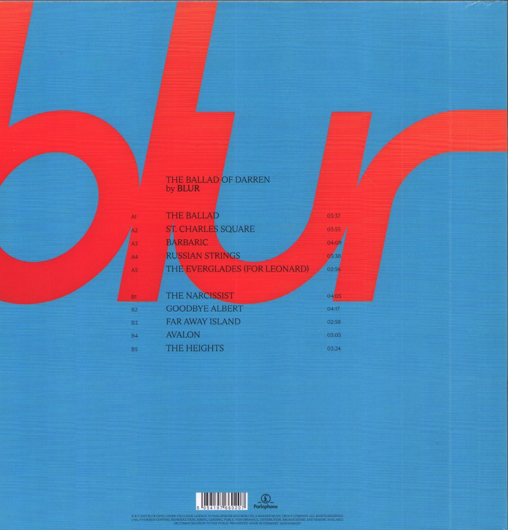 Blur - Ballad Of Darren - Lp