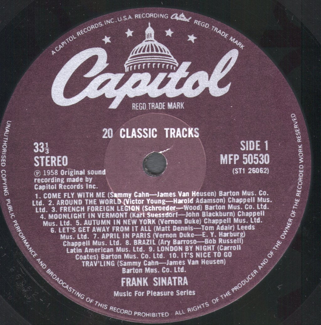 Frank Sinatra - 20 Classic Tracks - Lp