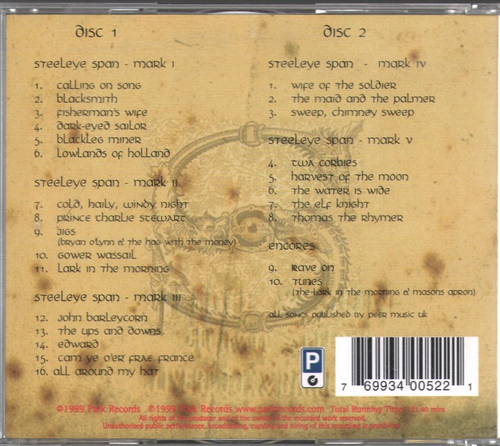 Steeleye Span - Journey - Double Cd