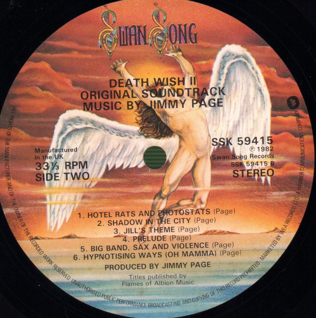 Jimmy Page - Death Wish II (The Original Soundtrack) - Lp