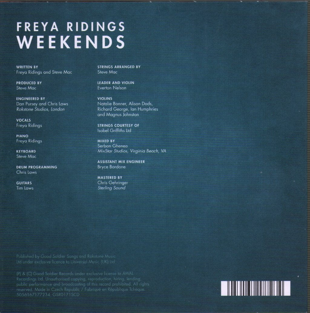 Freya Ridings - Weekends - Cd