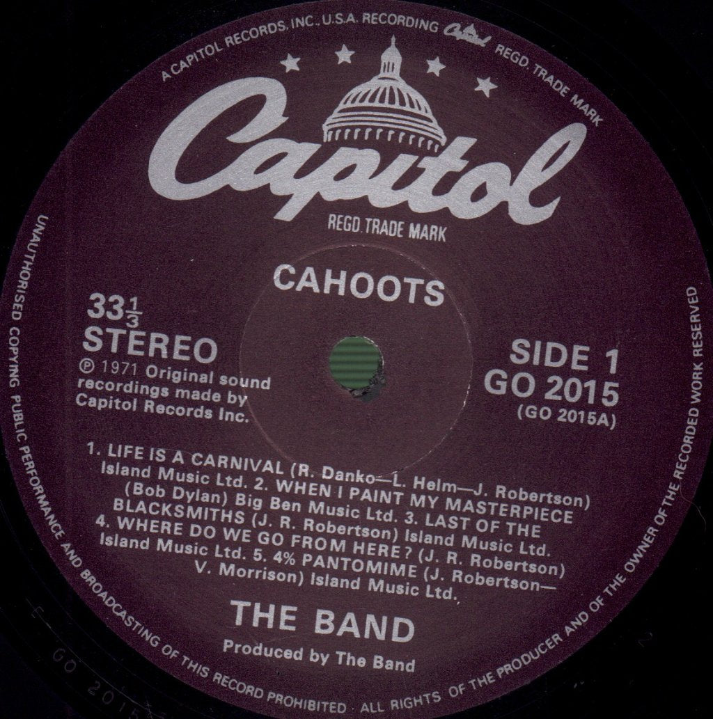 Band - Cahoots - Lp