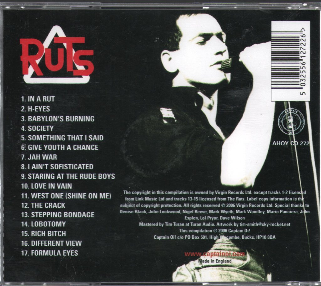 Ruts - Punk Singles Collection - Cd