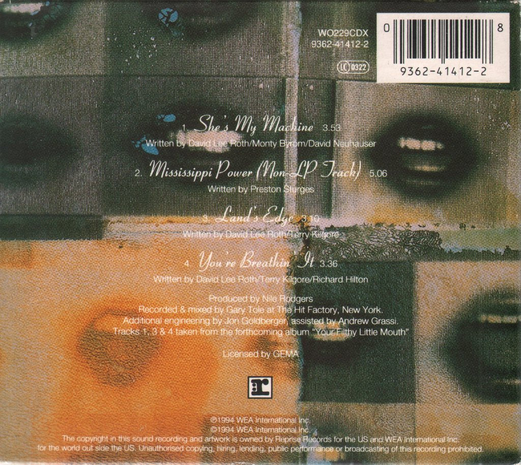 David Lee Roth - She's My Machine - Cd
