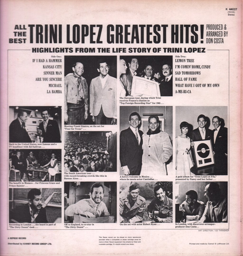 Trini Lopez - Greatest Hits! - Lp