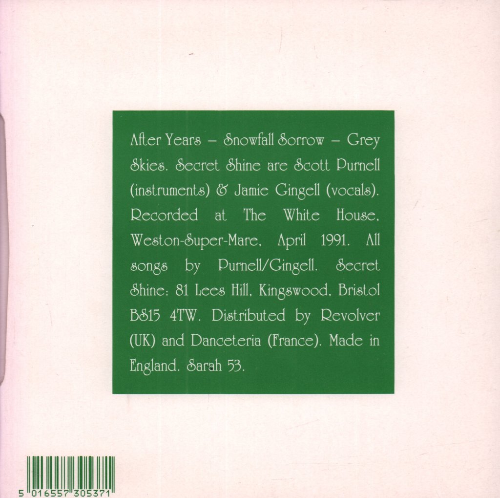 Secret Shine - After Years - 7 Inch