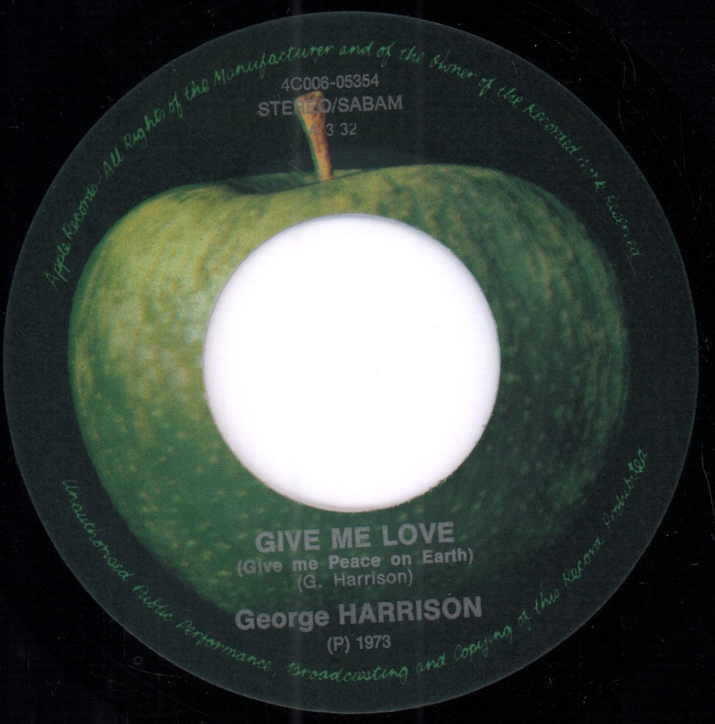 George Harrison - Give Me Love (Give Me Peace On Earth) - 7 Inch