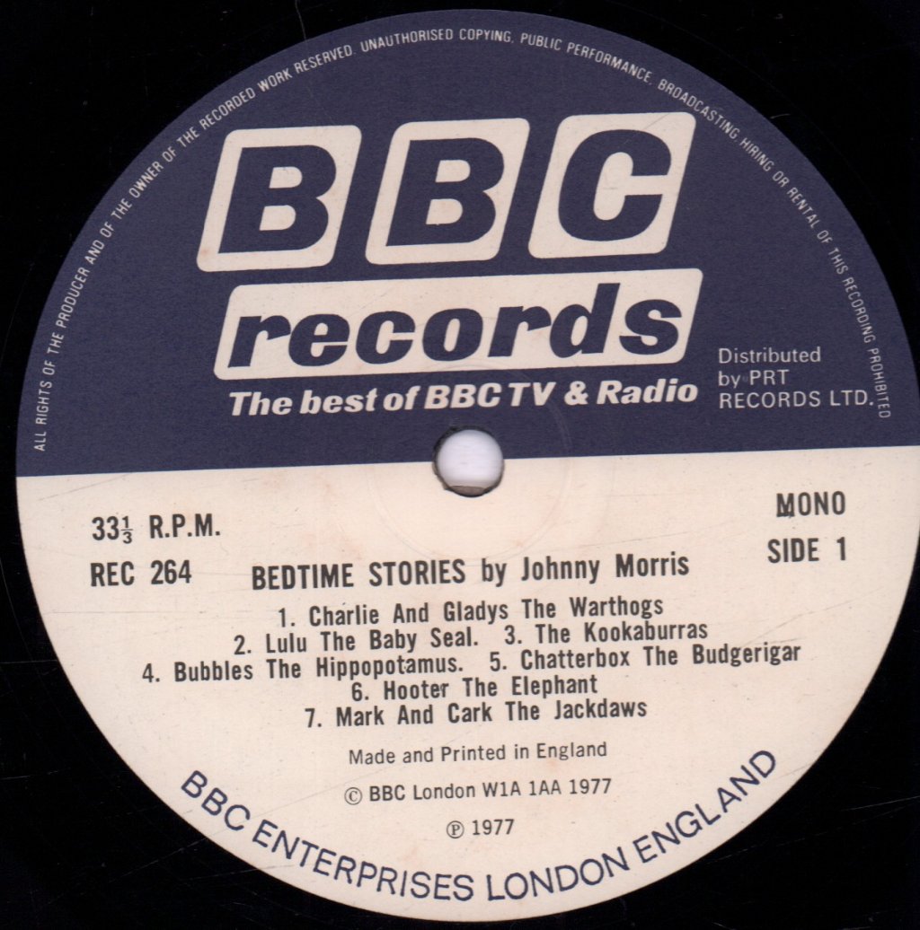 Johnny Morris - Bedtime Stories - Lp