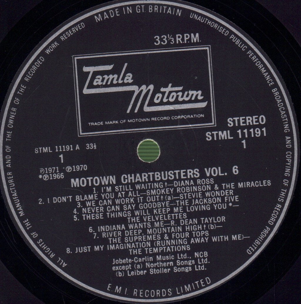 Various Artists - Motown Chartbusters Volume 6 - Lp