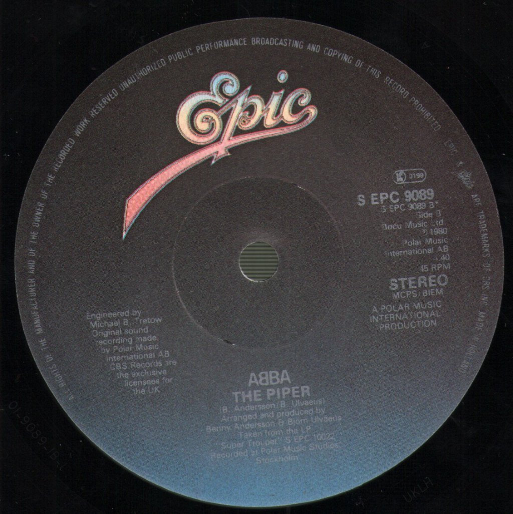 ABBA - Super Trouper / The Piper - 7 Inch