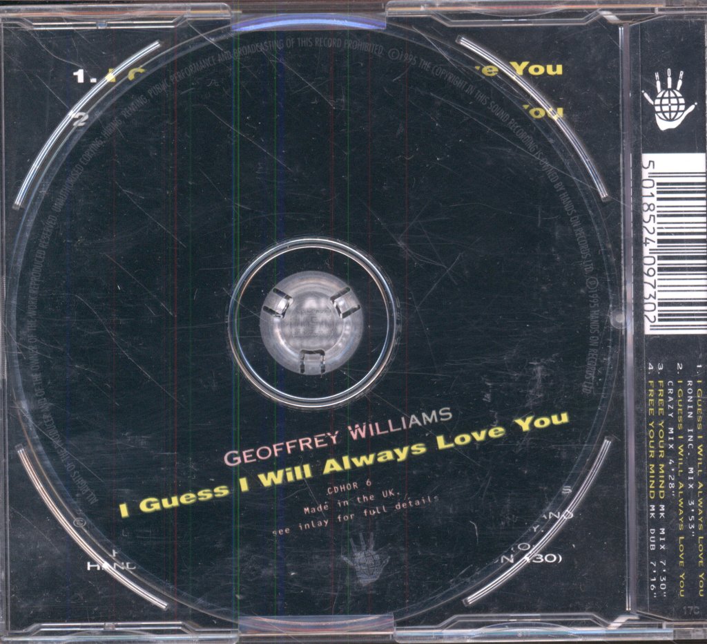 Geoffrey Williams - I Guess I Will Always Love You - Cd