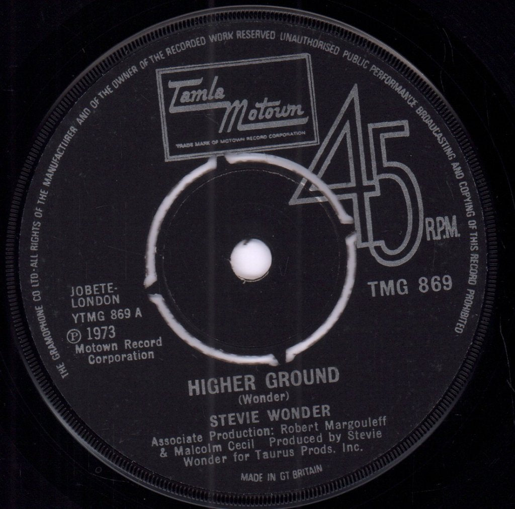 Stevie Wonder - Higher Ground - 7 Inch