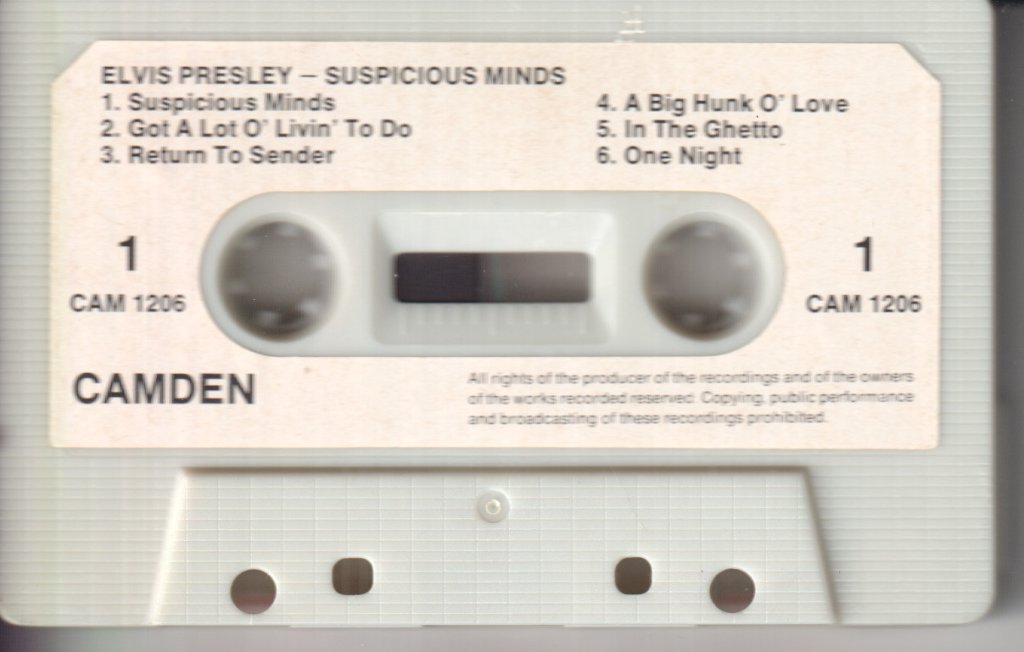 Elvis Presley - Suspicious Minds - Cassette