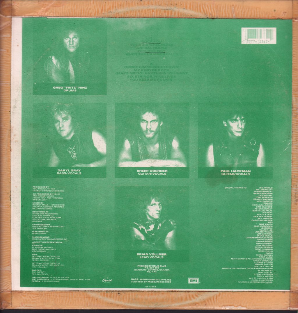 Helix - Walkin' The Razor's Edge - Lp