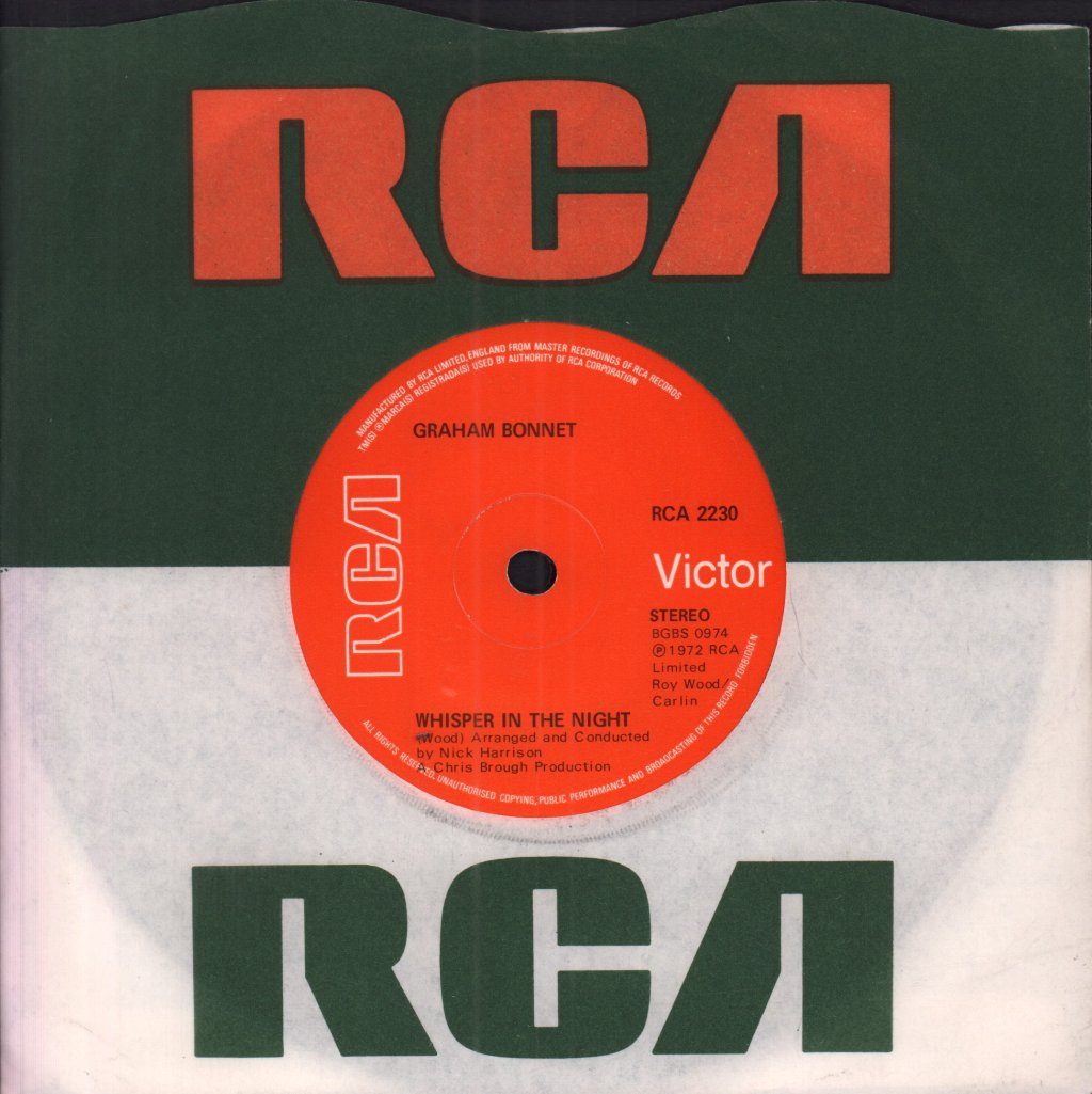 Graham Bonnet - Whisper In The Night - 7 Inch