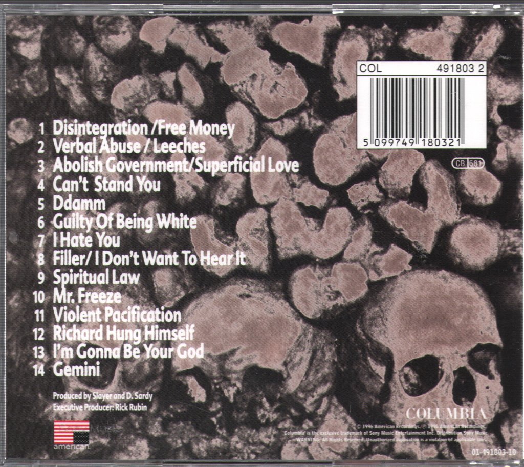 Slayer - Undisputed Attitude - Cd