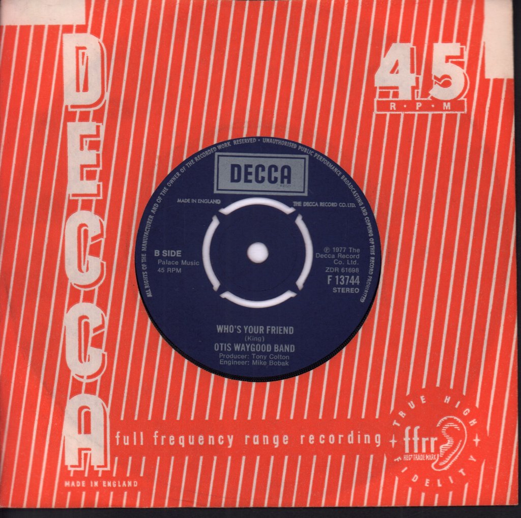 Otis Waygood Band - Sweet Soul Syncopation - 7 Inch