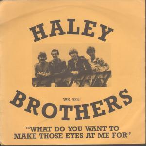 Haley Brothers - What Do You Want To Make Those Eyes At Me For - 7 Inch