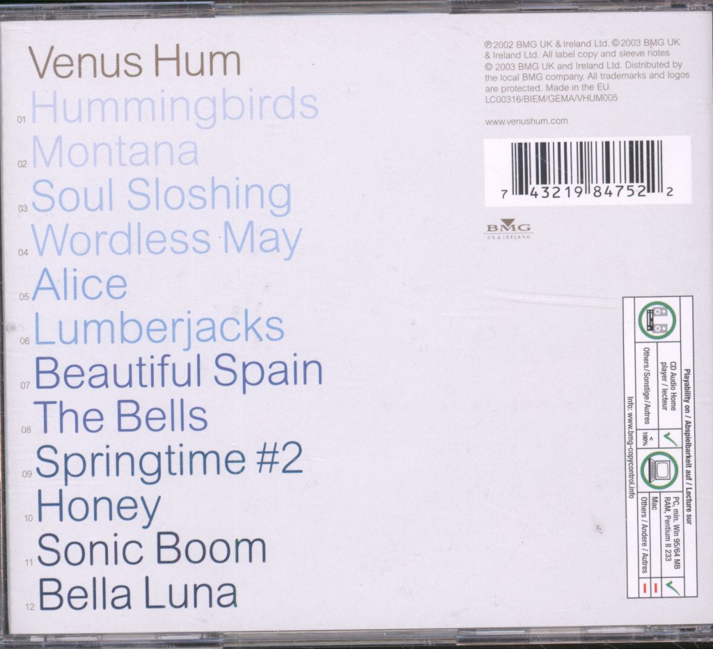 Venus Hum - Big Beautiful Sky - Cd