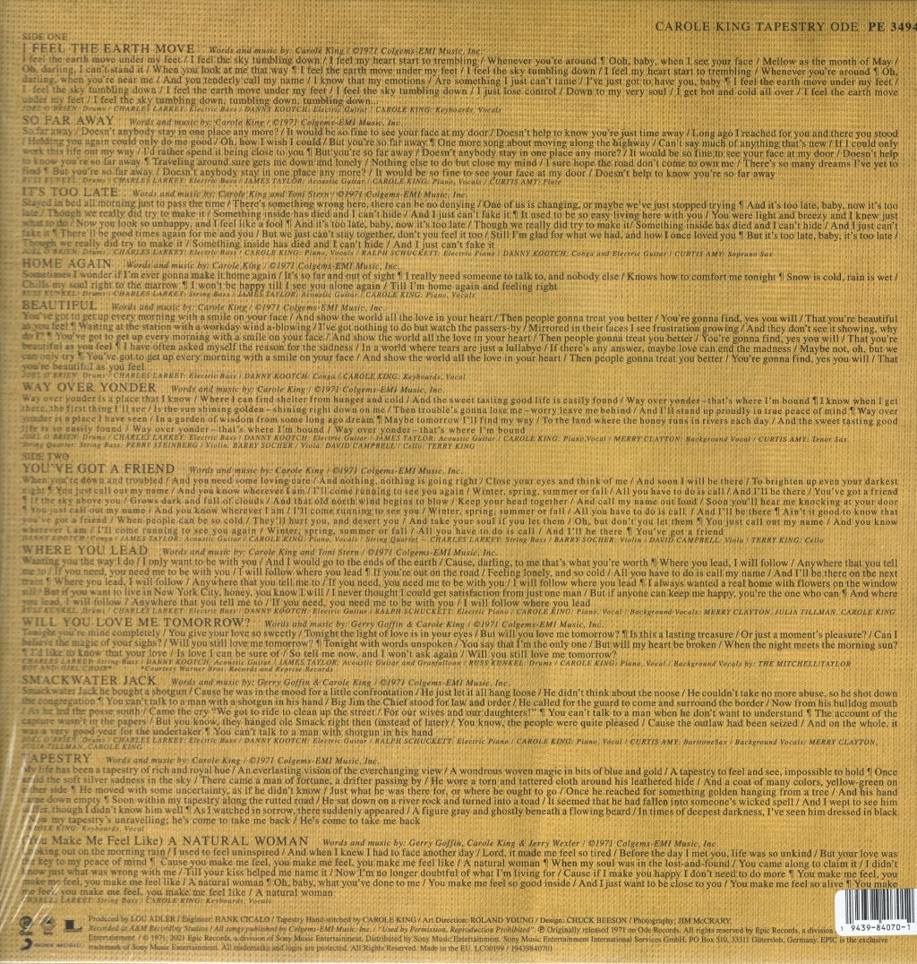 Carole King - Tapestry - Lp