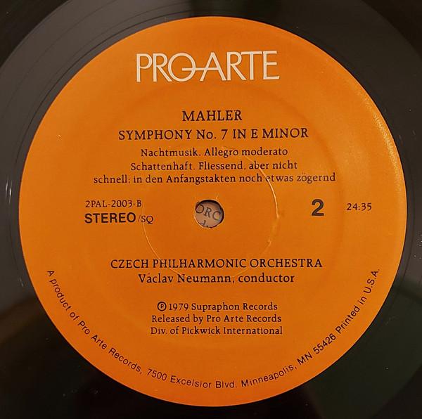 Czech Philharmonic Orchestra - mahler Symphony No. 7 In E Minor - Double Lp