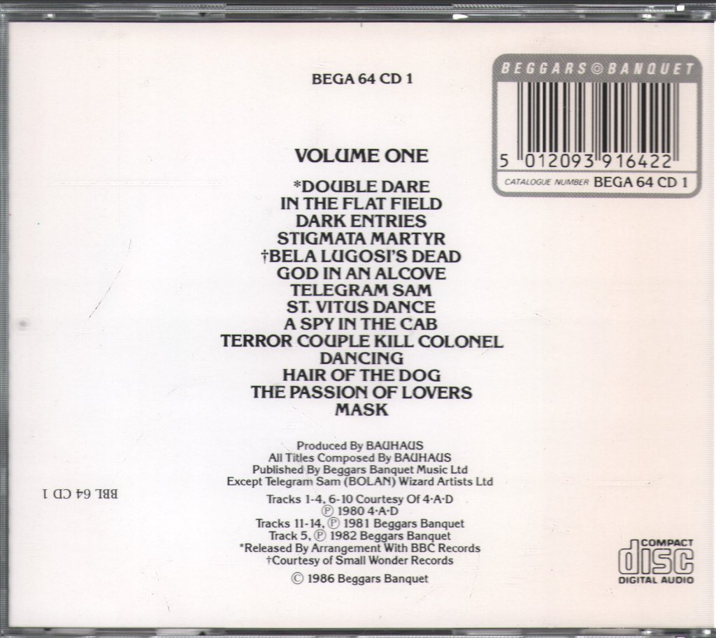 Bauhaus - 1979-1983 Volume One - Cd