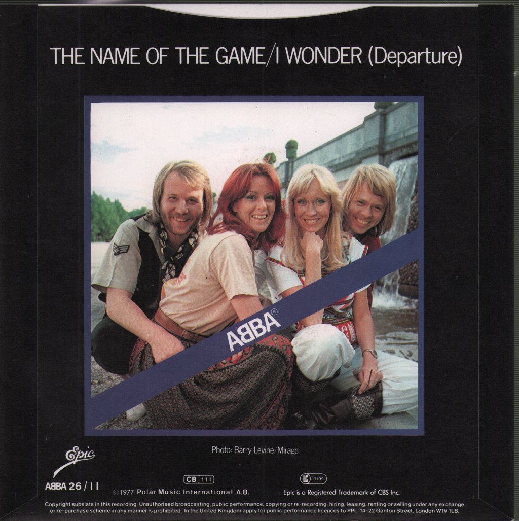 ABBA - Name Of The Game - 7 Inch