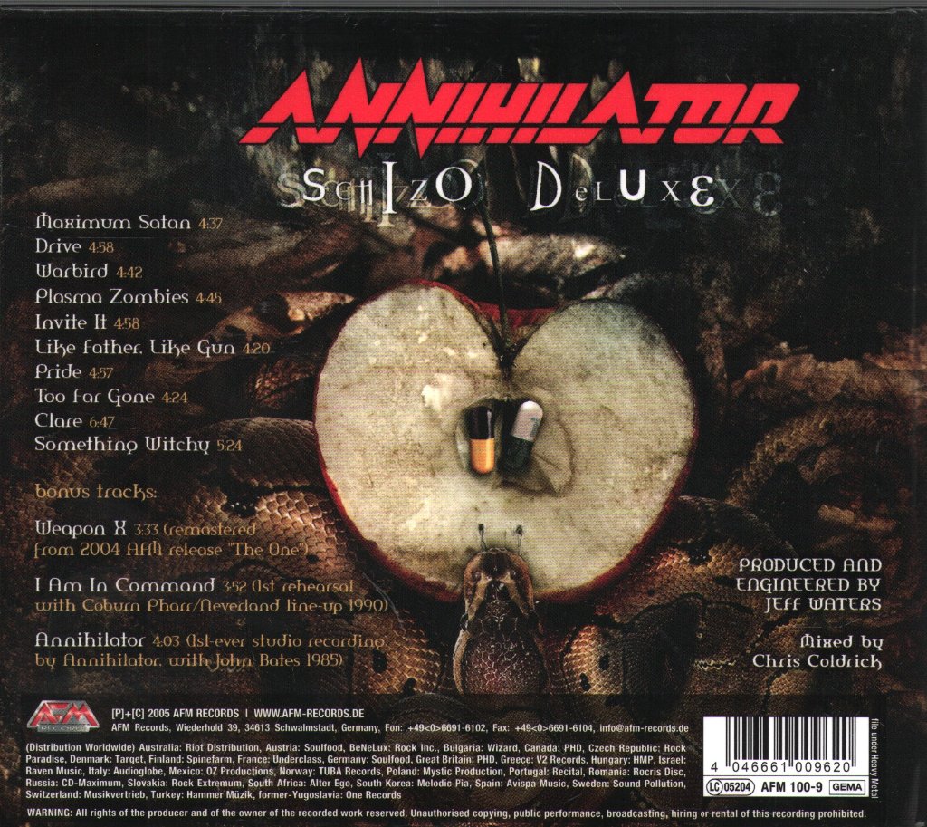 Annihilator - Schizo Deluxe - Cd