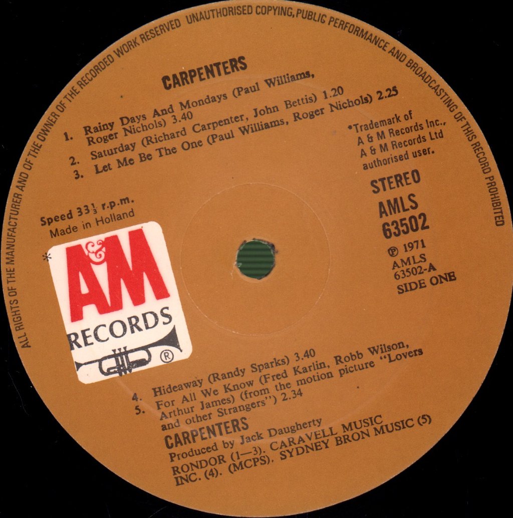 Carpenters - Carpenters - Lp