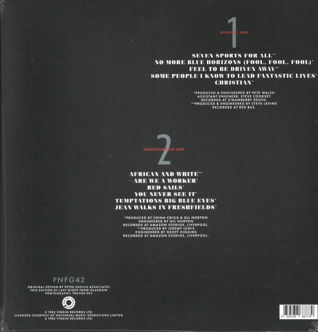 China Crisis - Difficult Shapes & Passive Rhythms, Some People Think It's Fun To Entertain - Lp