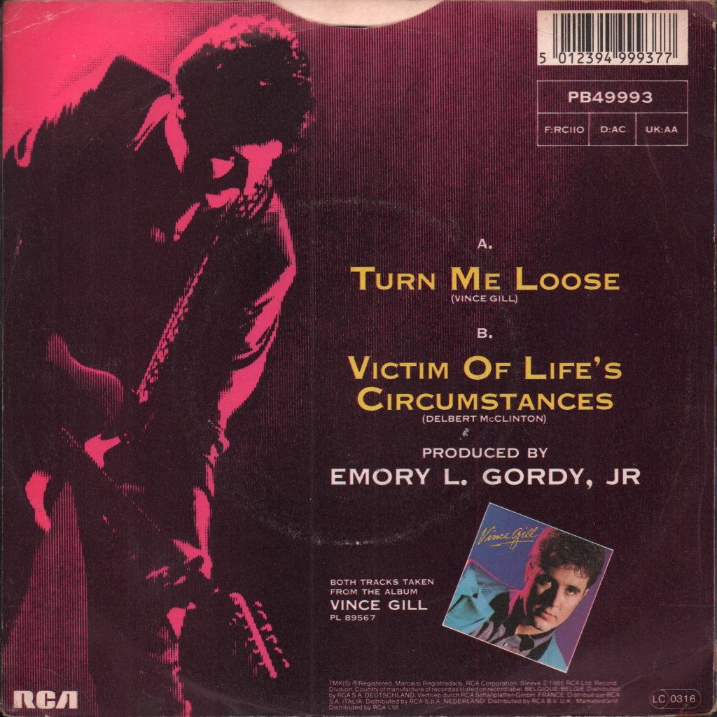 Vince Gill - Turn Me Loose - 7 Inch