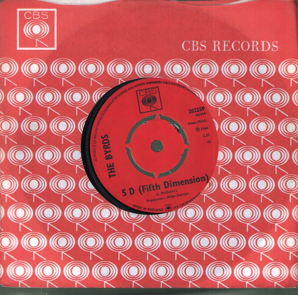 Byrds - 5 D fifth dimension - 7 Inch