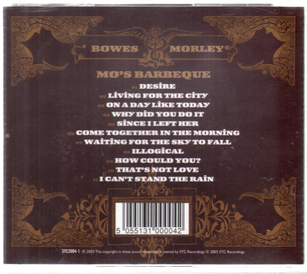 Bowes And Morley - Mo's Barbeque - Cd