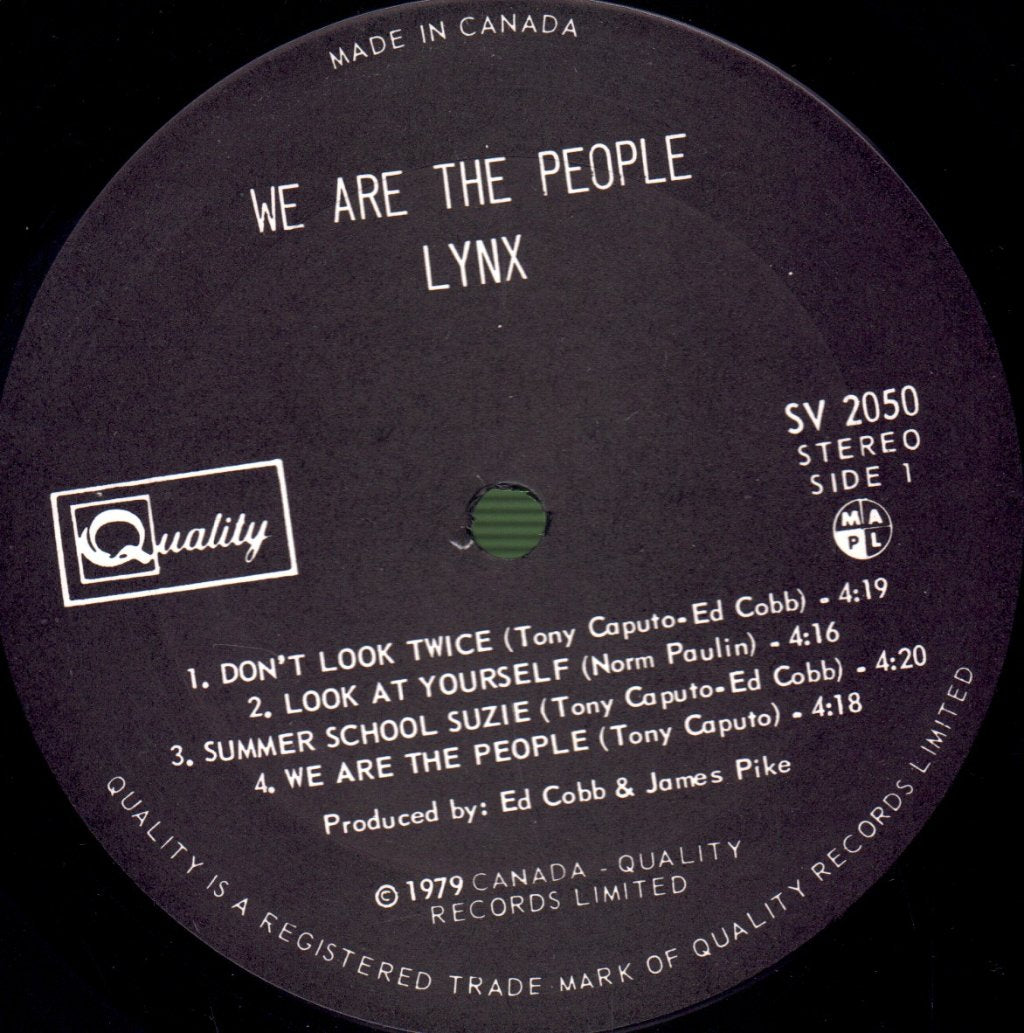 Lynx (Rock Group) - We Are The People - Lp