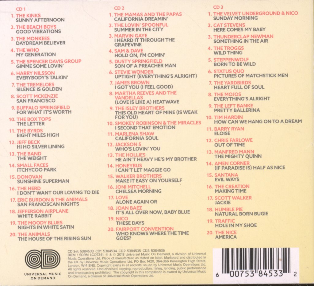 Various Artists - Sunshine Sixties - Cd Set