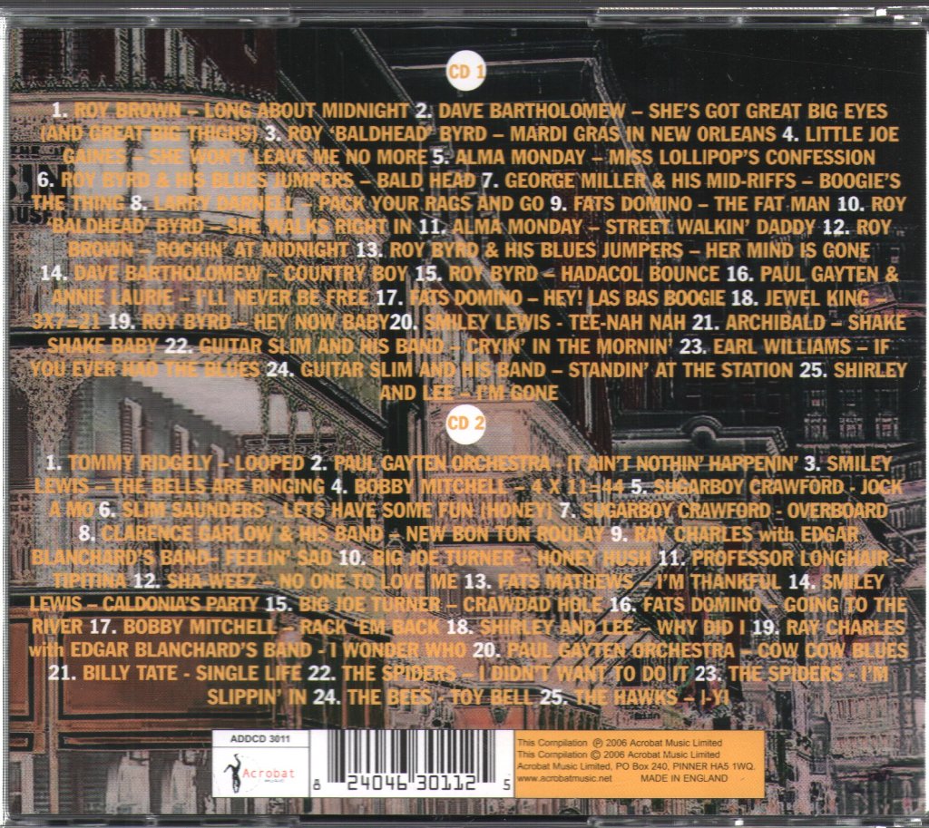 Various Artists - New Orleans R&B Crescent City Classics - Double Cd