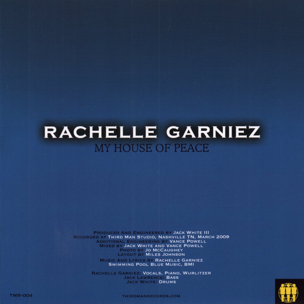 Rachelle Garniez - My House Of Peace - 7 Inch
