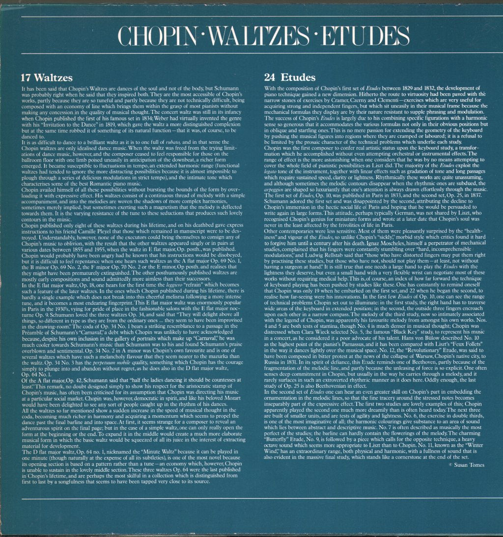 Tamas Vasary - Frederic Chopin - Waltzes - Etudes - Double Lp