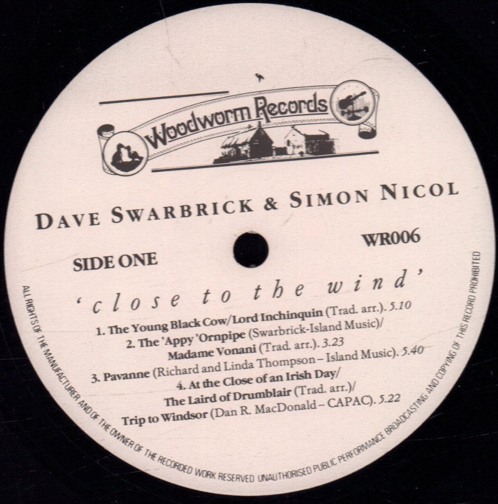 Dave Swarbrick And Simon Nicol - Close To The Wind - Lp