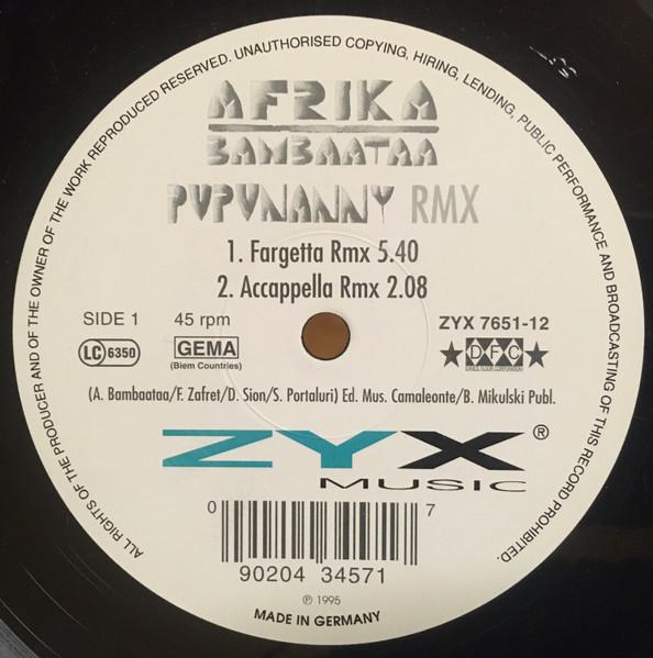 Afrika Bambaataa - Pupunanny RMX - 12 Inch