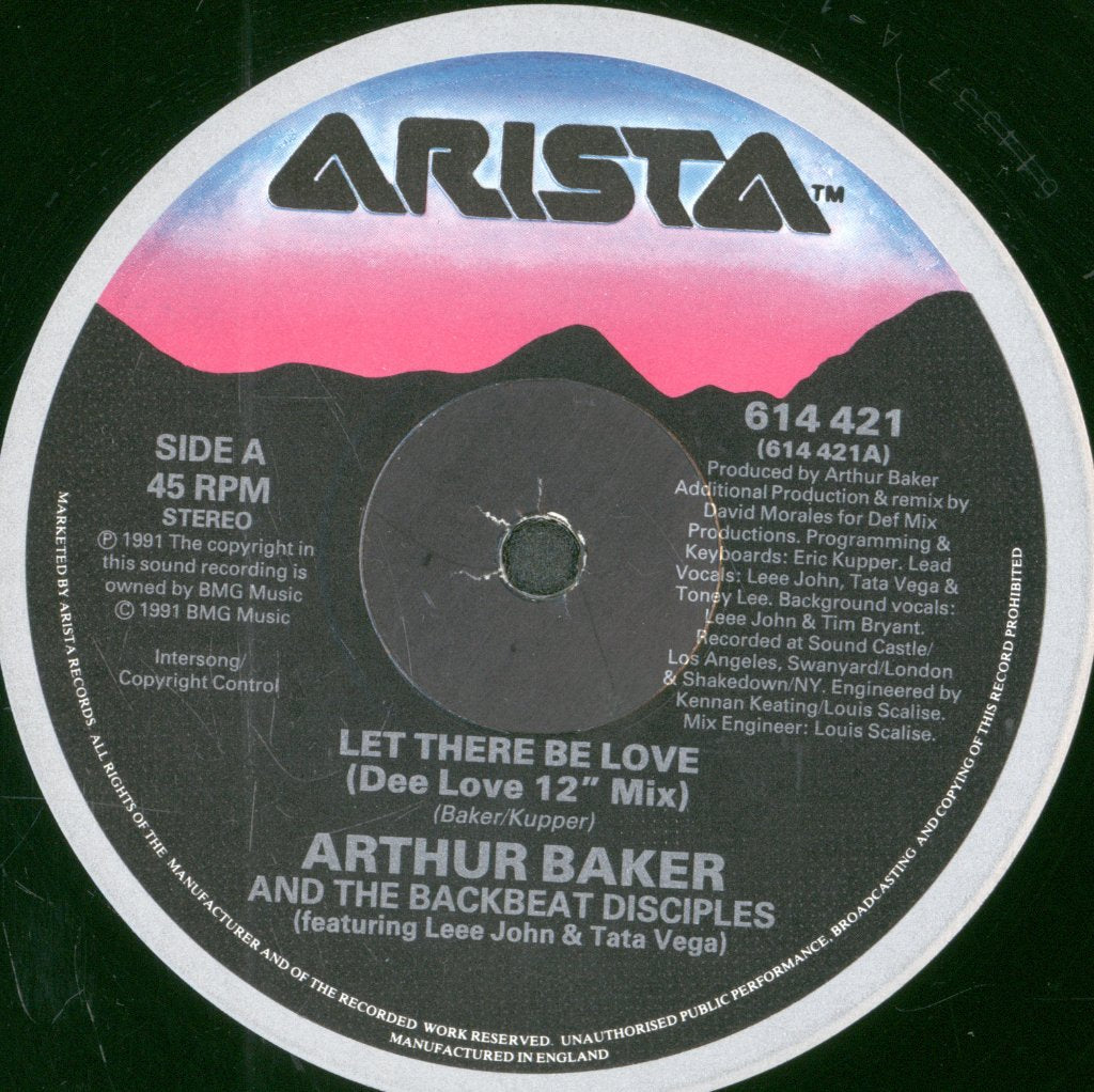 Arthur Baker And The Backbeat Disciples - Let There Be Love - 12 Inch