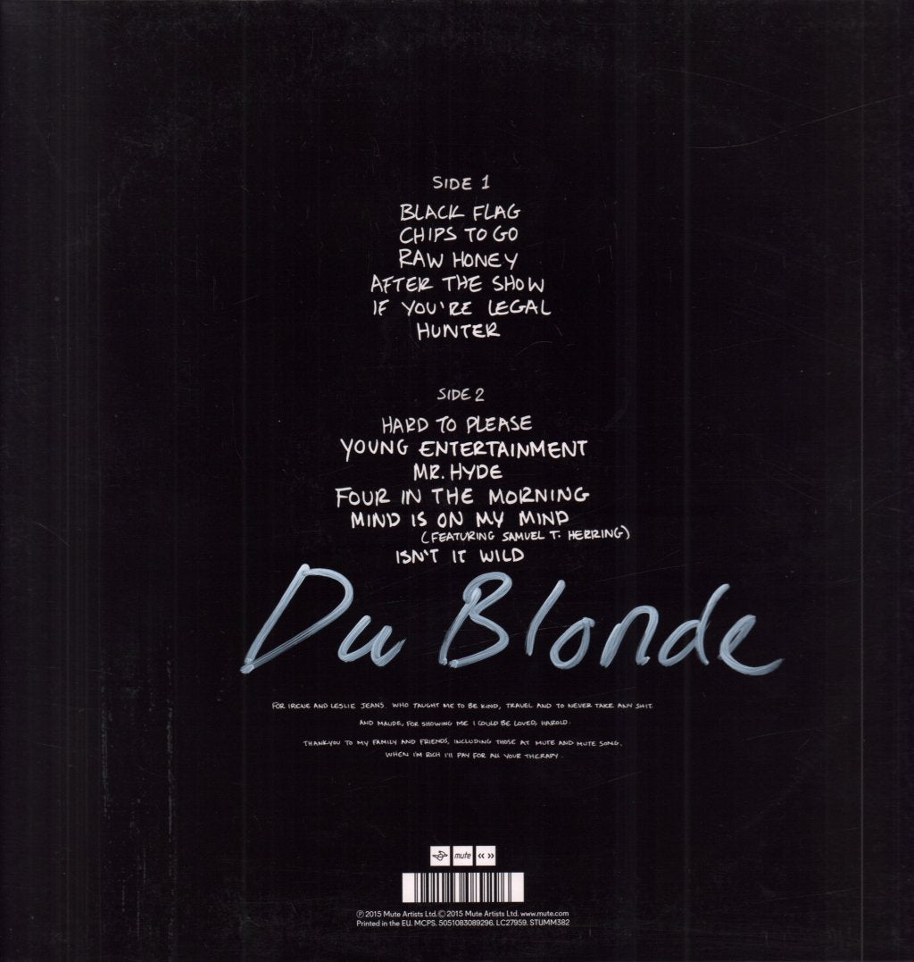 Du Blonde - Welcome Back To Milk - Lp